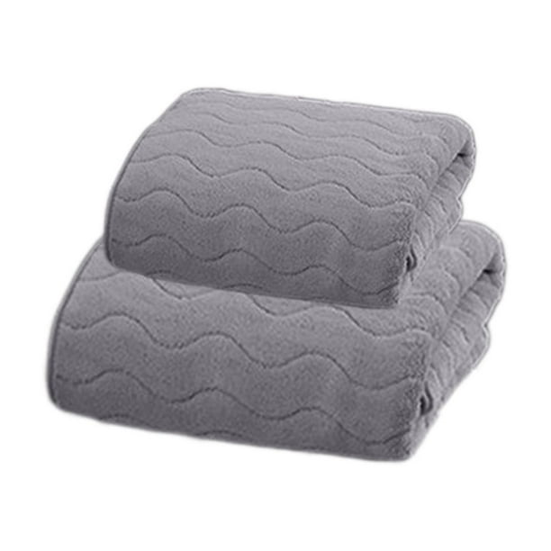 Juego de 2 toallas de baño extragrandes, toallas de baño extragrandes, súper suaves y absorbentes, toallas de microfibra para ducha seca, para hotel, baño y gimnasio.