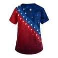 thumbnail image 3 of AHMOMEI Women's 250 Anniversary USA Shirt Womens Scrub Top Patriotic Nurse Uniform with Pocket S-5XL Plus Size Scrubs Top, 3 of 4