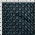 thumbnail image 3 of oneOone Georgette Viscose Black Fabric Leaves & Floral Block Sewing Fabric By The Yard Printed Diy Clothing Sewing Supplies 42 Inch Wide, 3 of 4