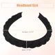 thumbnail image 5 of Diademas de tela, antideslizantes, accesorios para el cabello de 0,79 de ancho, diademas negras para mujer, 5 of 8