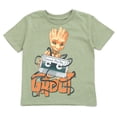 thumbnail image 7 of Marvel Guardians of the Galaxy Little Boys' 2-Piece T-Shirt Set Groot Rocket Green, 7 of 7