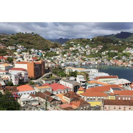 Downtown St. Georges, Grenada, Windward Islands, West Indies, Caribbean, Central America Print Wall Art By Richard