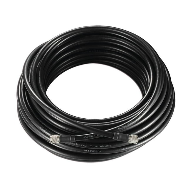 SureCall 50' SC400 Ultra Low Loss Coax Cable with N-Male connectors - Black