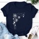 thumbnail image 4 of Blusa de manga corta con cuello redondo y estampado de tallas grandes para mujer OAVQHLG3B Store  lin121212, 4 of 4
