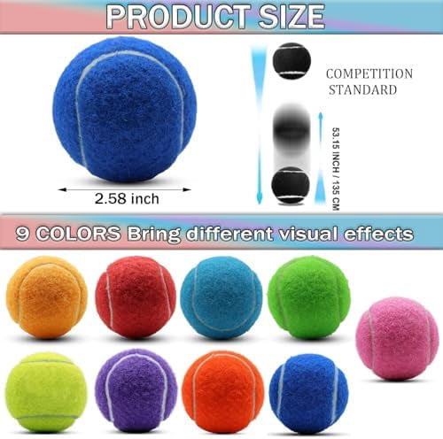 Tennis Balls, 20 Pack Training Tennis Balls,High Elasticity Practice Tennis for Beginner, Exercise Playing Balls for Pet Dog Dark Blue