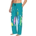 thumbnail image 6 of Cauagu bunny holding flower Mens Pajama Pants Sleep & Lounge Pants,PJ Bottoms with Pockets-X-Large, 6 of 6