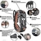 thumbnail image 1 of Survival Bracelet - Flint And Steel Igniter, Whistle, Compass, Adjustable Strap Size For Camping, Jungle Flying, Emergency Kit (pair - Black, Orange)j, 1 of 2