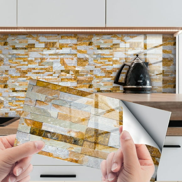 Rock slate marble crystal grain film tile sticker Home Decor waterproof sticker floor wall sticker 16 sheets