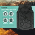 thumbnail image 5 of FH Group Universal Fit Adorable Paw Print, Heavy-Duty Rubber Floor Mats for Cars, SUV - Black Full Set, 5 of 8