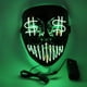 thumbnail image 2 of Disfraz de cosplay Mask Black Ghost, cara completa, luminoso, LED, 2 of 2