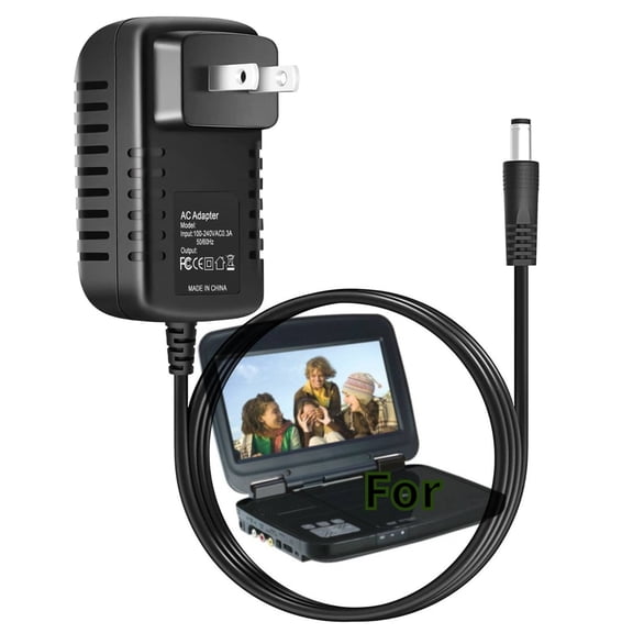 K-MAINS AC Adapter Compatible With RCA DRC99382 Portable DVD Player Power Supply Cord Wall Charger