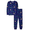 thumbnail image 1 of Pijama Gymboree Gymmie de 2 piezas, azul marino, Navidad, 12 a 18 m, 1 of 3