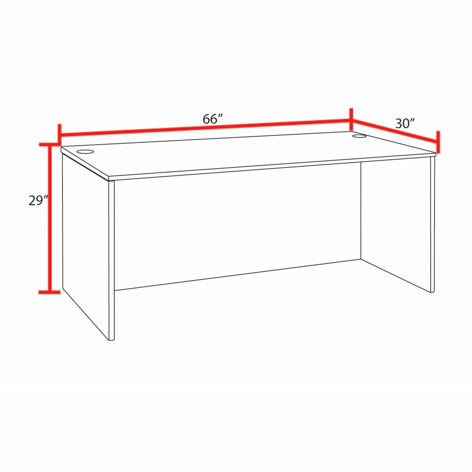 Regency Legacy Laminate Desk Shell in Cherry
