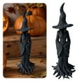 thumbnail image 3 of Halloween Decoration Cracker Barrel Witch Statue Halloween Witch Figurine Desktop Ornament for Table, 3 of 9