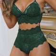 thumbnail image 3 of Conjunto de sujetador de encaje de talla grande para mujer, ropa interior sexy, chaleco sin espalda, conjunto de sujetador con tirantes sexy, 3 of 5