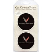 C8 Corvette Cup Holder Coaster Inserts - Set of 2