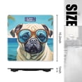 thumbnail image 2 of High Precision Body Weight Scale Smart Bathroom Scales with Large LCD Display(400lbs),Decorative for Bedroom-Pug Dog Wearing Glasses, With Palm Trees In The Background, 2 of 4