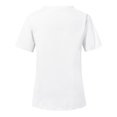 thumbnail image 3 of Hauts d'Été pour Femmes 2023 Hauts à Manches Courtes Col en V Uniforme de Travail Infirmier T-shirts, 3 of 8
