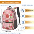 thumbnail image 3 of Pioneer Flower Floral Print Pattern 17" School Backpacks for Teens,Waterproof Oxford Fabric,S-Shape Padded Straps for School,Travel,Hiking,Camping, 3 of 5