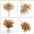 thumbnail image 5 of HESHENG Artificial Plants for Christmas Decor, Plastic Grass Fake Shrubs Simulation Leaves Indoor Outdoor Home Garden Planter Filler Party Hotel Veranda Wedding Faux DIY Decoration, 4 PACK, 5 of 9
