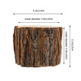 thumbnail image 2 of LIFKOME 2pcs Rustic Flower Barrel Planter Pots Tree Stump Design for Indoor and Outdoor Home Use, 2 of 8