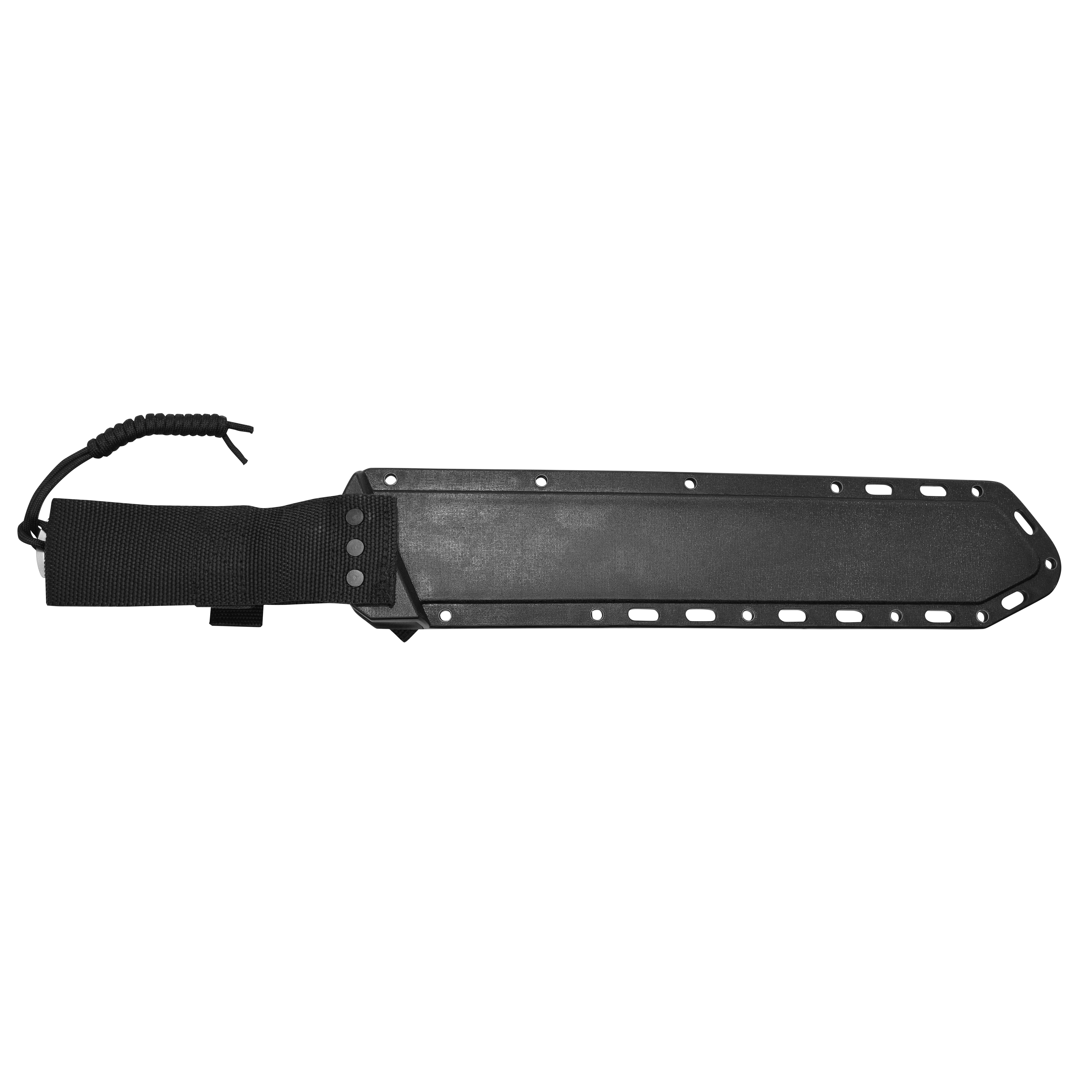 Camillus Carnivore Inject 5" Machete with 5" Trimming Knife and Sheath, Black/Silver