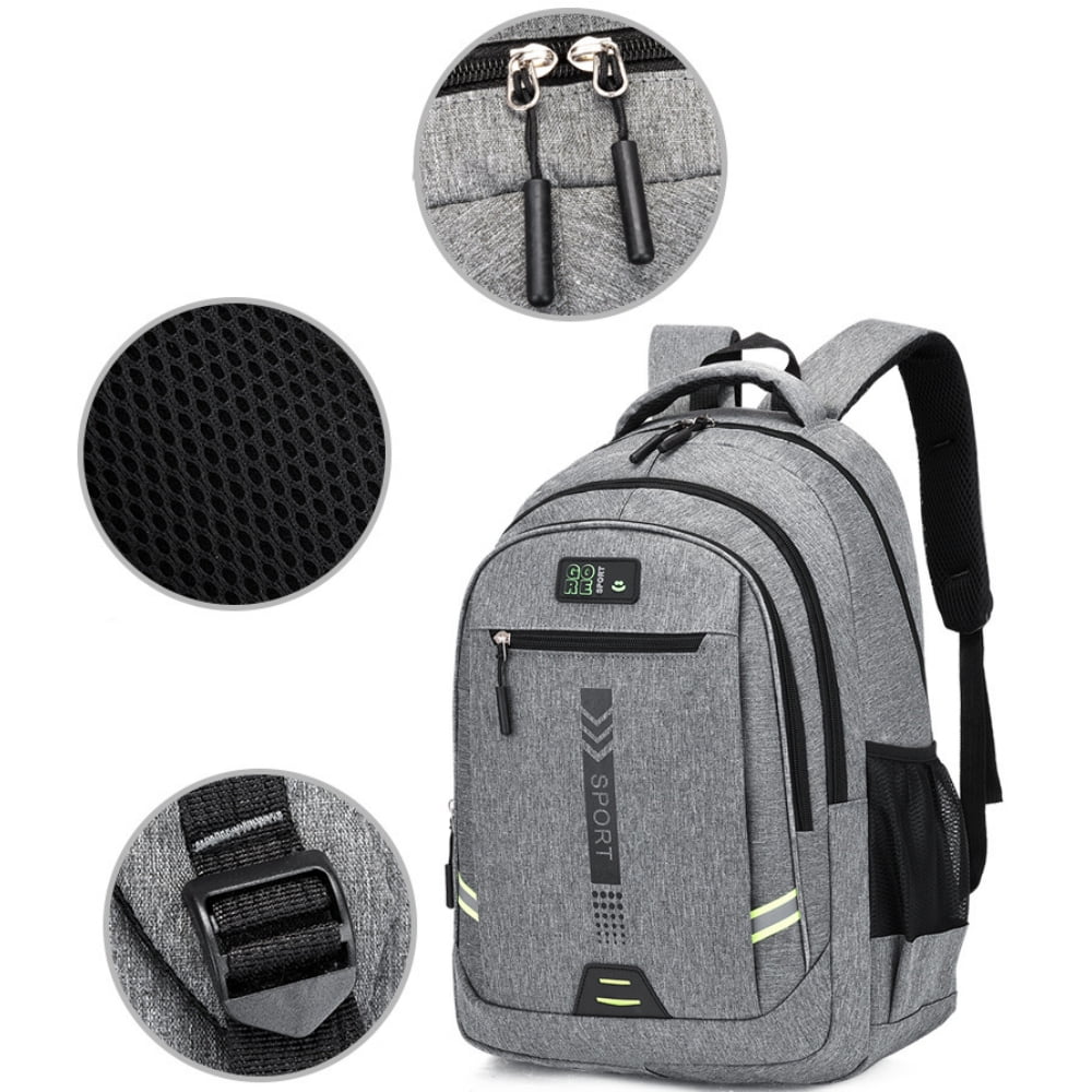Tyethy Travel Laptop Backpack for Men Women, 15.6 Inch Business Slim Laptops Bag, College School Computer Bag Gifts, Gray