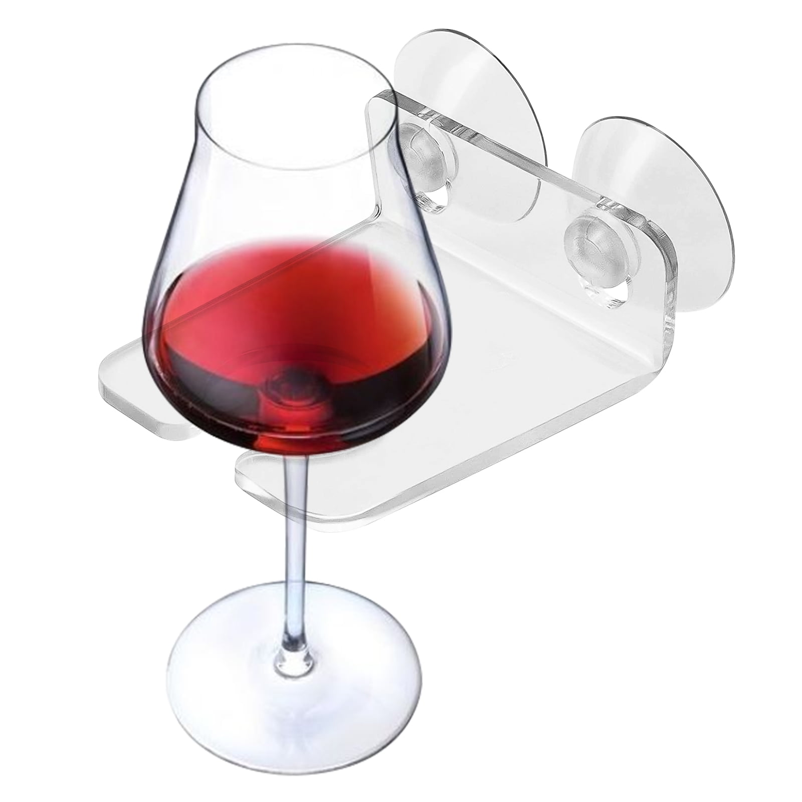 Details about   Portable and Foldable Wine Glass Holder Shower & Bath Suction Cup Wine Gifts 