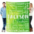 thumbnail image 3 of Custom Blanket with Name for Adults Kids Personalized Blanket and Throw Customized Flannel Name Blanket Personalized (Style-2, 30x40), 3 of 6