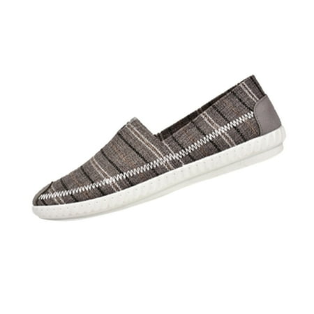 

Womens Sandals Casual Breathable Cloth Striped Canvas Shoes