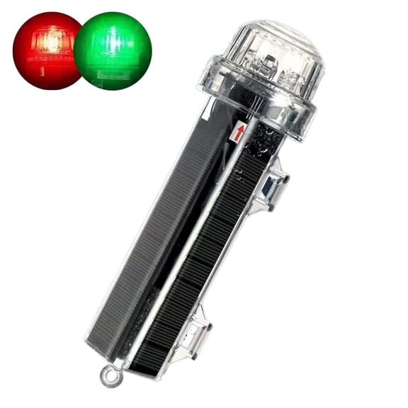 QHUDLV Boat Flares, Solar Lights, Boats Flares Coast Guard Approved Marine, Solar-Powered Auto-Light Control Warning Light, Solar Warning Lights for Nighttime Fishing Boats