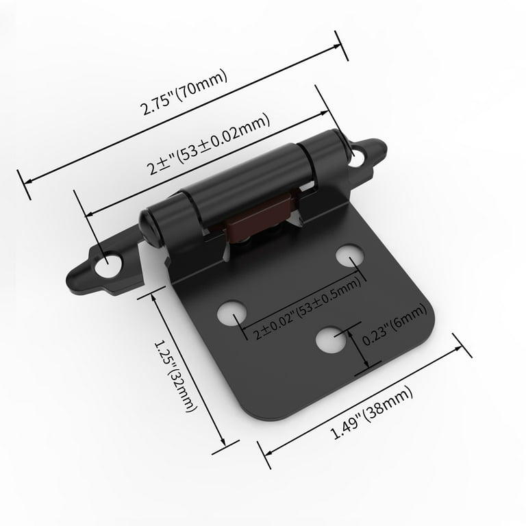 70 mm Black Cabinet Self-Closing Hinge 70 mm Black Cabinet Self-Closing Hinge