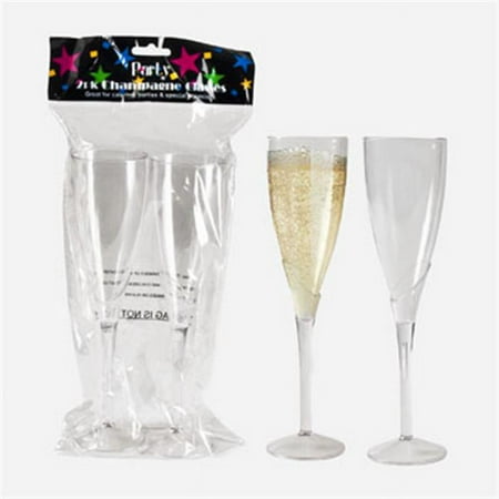 Regent Products Champagne Flute Plastic Set - Pack Of 36
