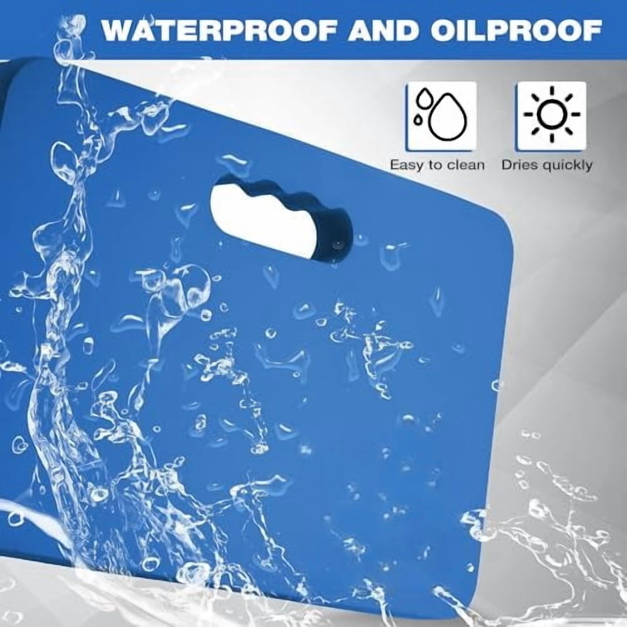 Extra Thick Kneeling Pad, 2-Pack, Soft Foam Cushioning for Knee, Large Foam Kneeler Mat for Gardening, Bathing Baby, Workout Supplies, 17.5 x 11 x 1.5 in, Blue