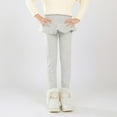 thumbnail image 4 of Esho Girls Casual Warm Fleece Culottes Leggings Kids Winter Thicken Tutu Skirt Tights Long Pants 3-11Y, 4 of 7