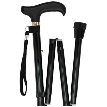 Black Adjustable Folding Cane