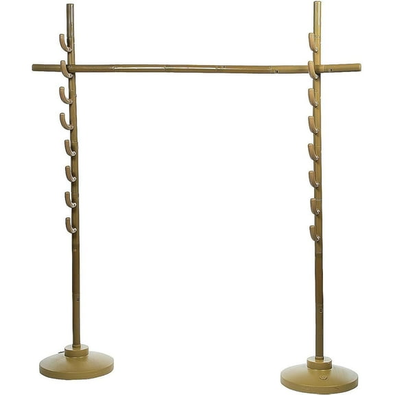 Fun Express 40 Pieces 68.5" x 65" Deluxe Limbo Game Set with Base, Base and Adjustable Bar Included, Birthday Party Games, Roller Skating, Summer Activities