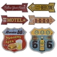 thumbnail image 3 of Shabby Chic Flecha en apariencia De Carteles De Old Fashion Classic Pub Bar Tavern Wall Plaque Decoración perfecl Signo de hojalata de hierro manchado escudo, 3 of 8
