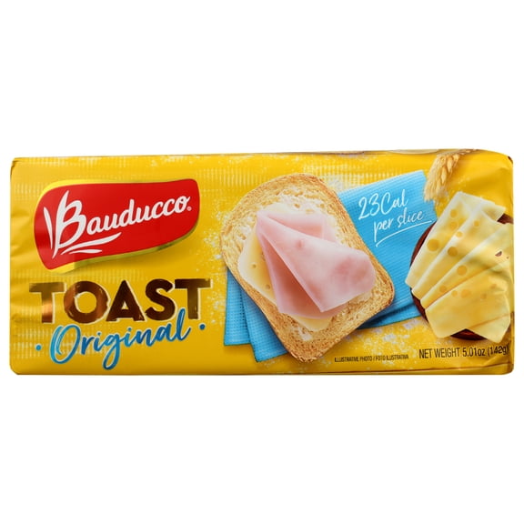 Pack of 15, Bauducco Original Toast, 5.01 oz