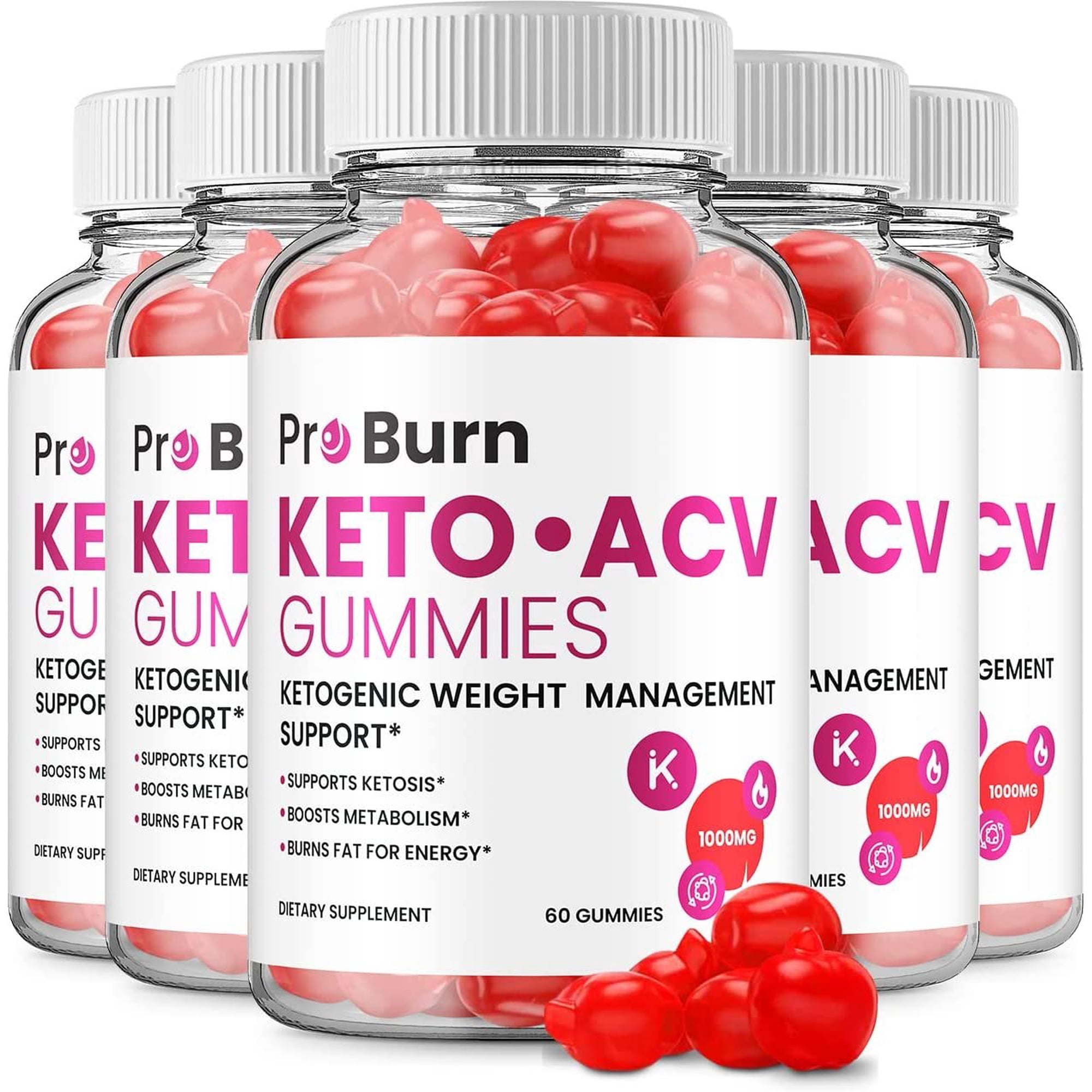 5 Pack Pro Burn Keto Plus ACV Gummies Pro Burn ACV Advanced Keto Formula Plus Apple Cider Vinegar Keto Gummies Dietary Supplement B12 Beet Root Juice 300 Gummies