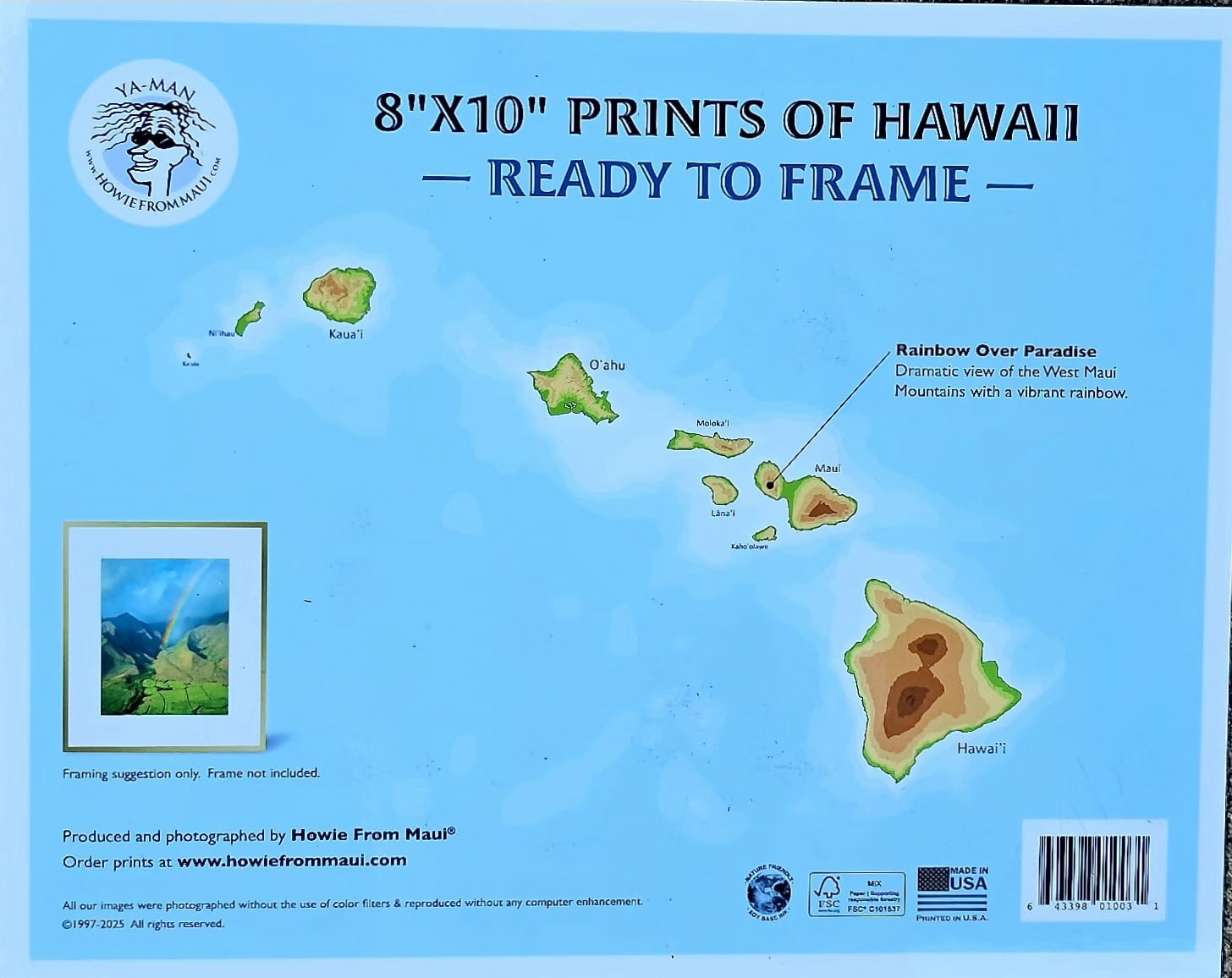 8" X 10" Color Prints with Gloss Lamination