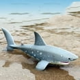 thumbnail image 4 of TINGYI Big Sea Life Soft Great White Shark Model Action Figures Ocean Animals Big Shark Collection Toy For Kid Gift 1 pack, 4 of 5