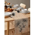 thumbnail image 4 of Floral Daisy Retro Minimalist Table Runner Cotton Linen Wedding Dining Table Cover Cloth Home Kitchen Decoration Placemat, 4 of 4