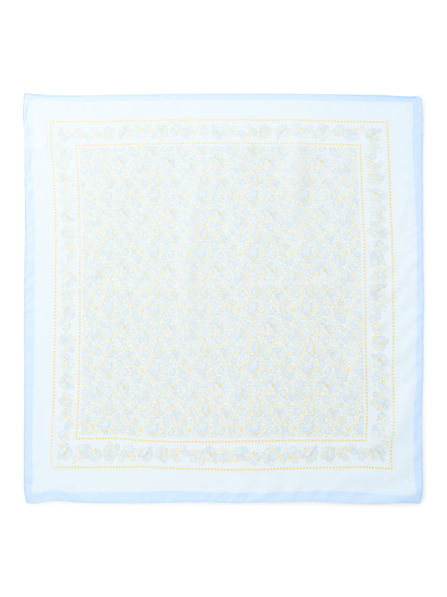 Time and Tru Women's Floral Print Square Scarf with Versatile Style