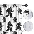 thumbnail image 4 of Blackout Kids Curtains,Bigfoot and Silhouette White Pattern Children's Insulated Curtains Set Of 2,Bedroom Essentials,Toddler Room Decor 42"x84", 4 of 5