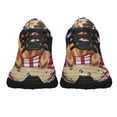 thumbnail image 5 of Red Golden Retriever Dog American flag Shoes Sneakers Black Size 11.5, 5 of 7