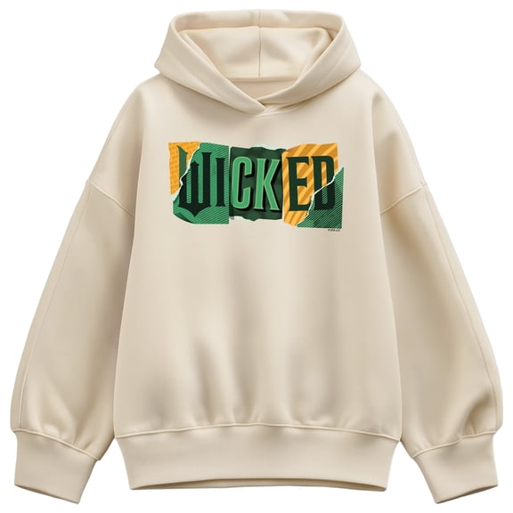 Wicked - Wicked Tear Logo - Ladies Oversized Fleece Hoodie Sweatshirt