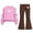 Coffee B, variant on Kezqiaxn Sets for Girls Winter 2 Piece Outfits Cute Bowknot Long Sleeve Sweatshirts and Pants Matching Set Fashion Sweatsuits Size 5-15