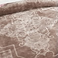 thumbnail image 2 of JML 3 Piece Flannel Fleece Sherpa Blanket,Thick Warm Plush Borrego Blanket For King Bed,79"x91", 2 of 5
