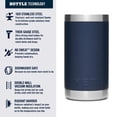 thumbnail image 3 of Botella YETI Rambler Jr. 350 ml Para niños con tapa de pajita color azul marino, 3 of 6